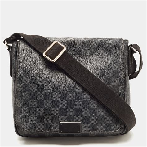 louis vuitton district nm messenger bag damier graphite pm|damier graphite canvas bags.